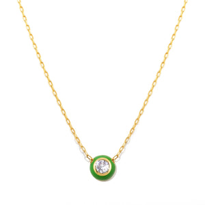 Colar Nat Verde Ouro